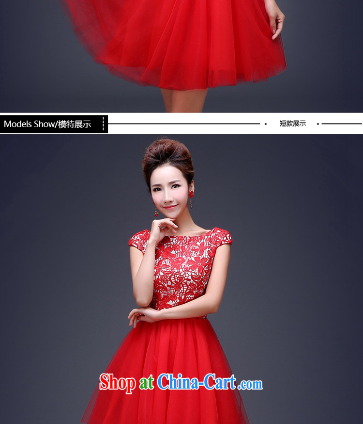 J. MIA 2014 new bridal dresses serving toast red wedding wedding dress short lace dress the girl red XL pictures, price, brand platters! Elections are good character, the national distribution, so why buy now enjoy more preferential! Health