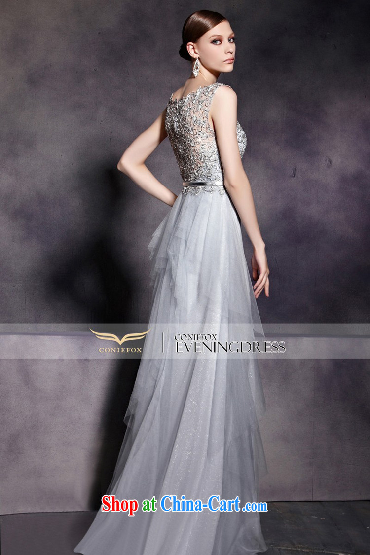 Creative Fox Evening Dress 2015 new bows dress silver bridal bridesmaid dress long skirt long dual-shoulder dress moderator dress 30,561 picture color M pictures, price, brand platters! Elections are good character, the national distribution, so why buy now enjoy more preferential! Health