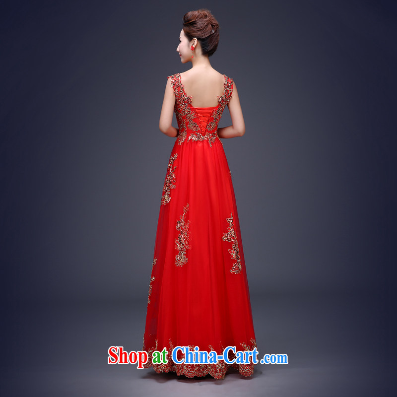 Jie MIA 2014 new Winter load marriages wedding dresses beauty long red shoulders serving toast dress female Red short M, Jake Mia, and shopping on the Internet