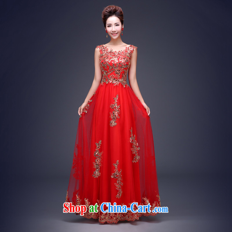 Jie MIA 2014 new Winter load marriages wedding dresses beauty long red shoulders serving toast dress female Red short M, Jake Mia, and shopping on the Internet