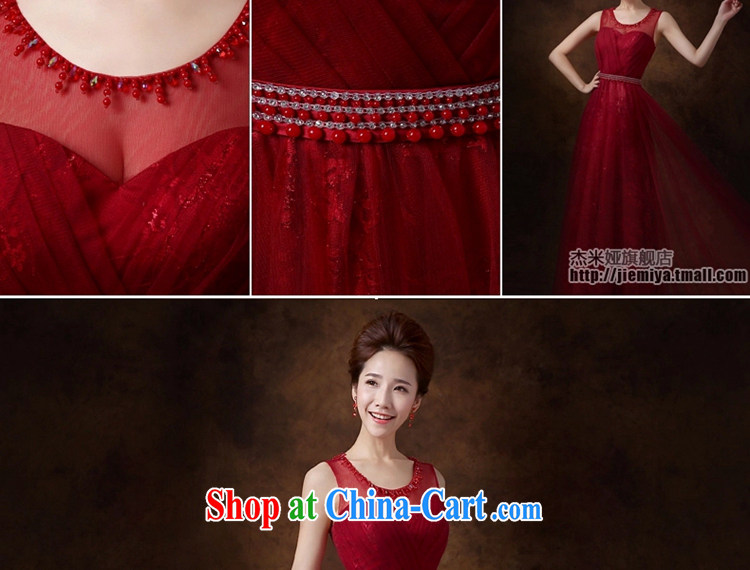 Cheng Kejie MIA toast Service Bridal wedding dresses 2015 new wine red long marriage bridesmaid serving double-shoulder Evening Dress Evening Dress snow bruised XXL pictures, price, brand platters! Elections are good character, the national distribution, so why buy now enjoy more preferential! Health