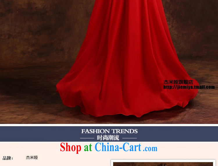 J. MIA toast Service Bridal Fashion 2015 new wedding dresses shoulders lace long marriage dress, Autumn red long XXL pictures, price, brand platters! Elections are good character, the national distribution, so why buy now enjoy more preferential! Health