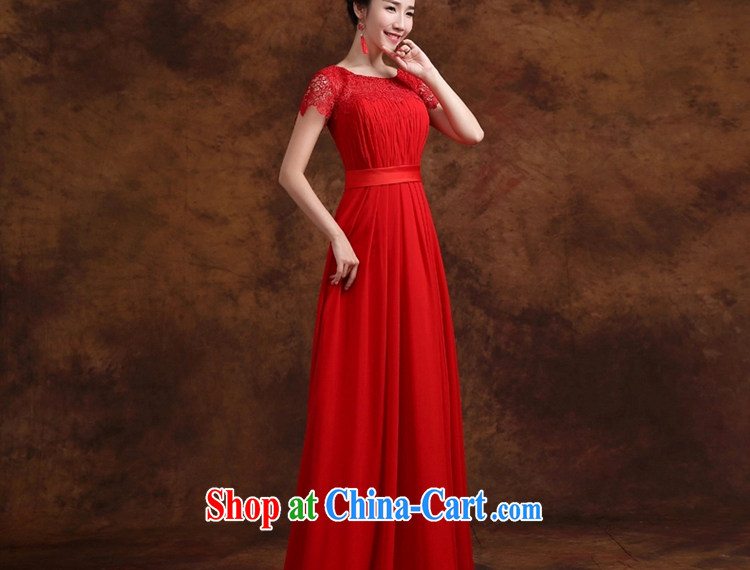 J. MIA toast Service Bridal Fashion 2015 new wedding dresses shoulders lace long marriage dress, Autumn red long XXL pictures, price, brand platters! Elections are good character, the national distribution, so why buy now enjoy more preferential! Health