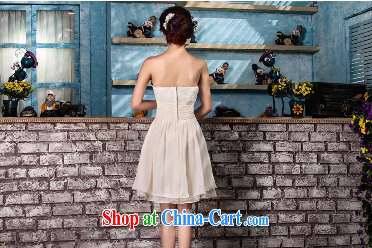 Honey, bride small dress bridesmaid sister serving short snow woven birthday party Evening Dress champagne color lace roses Mary Magdalene annual chest dress 2015 new champagne color tailored pictures, price, brand platters! Elections are good character, the national distribution, so why buy now enjoy more preferential! Health