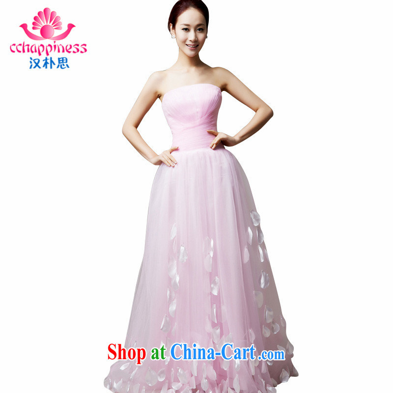 Han Park _cchappiness_ 2015 new Dream Web dresses bridesmaid dresses Annual Dinner Party dress pink XXL _7 Day Shipping_