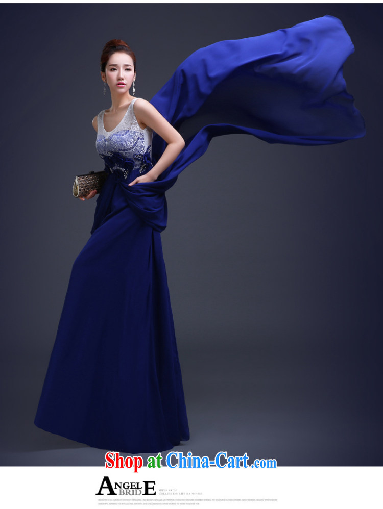 Ting Beverly dress tail 2015 annual new autumn and winter banquet bridesmaid dress stylish spring bridal toast serving long Lake Beauty blue XXL pictures, price, brand platters! Elections are good character, the national distribution, so why buy now enjoy more preferential! Health