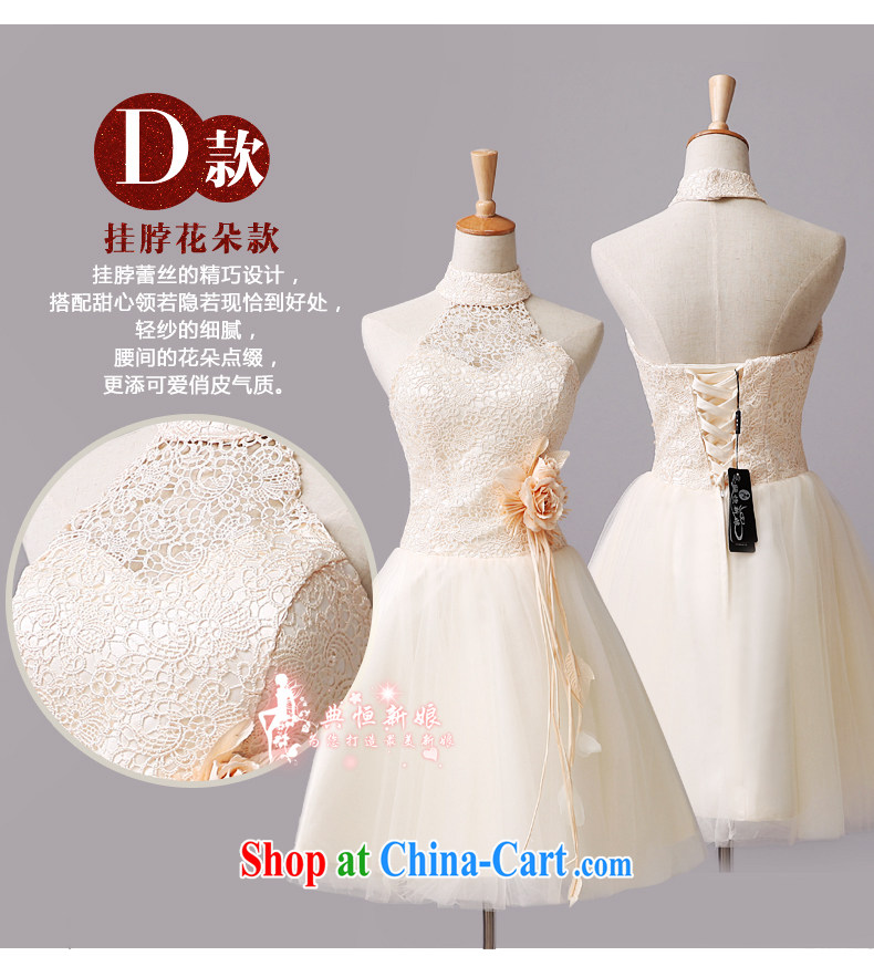 Code hang bridal bridesmaid dresses in wedding dresses new 2015 spring wedding dresses serving toast short, champagne color small dress bridesmaid mission multi-color optional champagne color E XXXL, pictures, price, brand platters! Elections are good character, the national distribution, so why buy now enjoy more preferential! Health