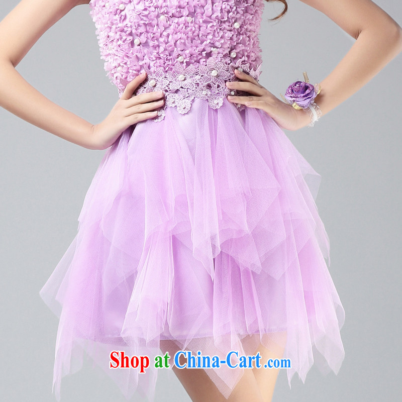 Addis Ababa honey, sweet Princess the bead knitting lace is not rule shaggy dress with bows clothing dress chest bare dress evening dress dress Princess dress, performances are code, honey, Addis Ababa (Mibeyee), shopping on the Internet