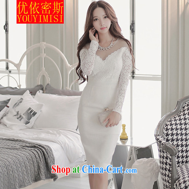 OPTIMIZED IN ACCORDANCE WITH THE 2014 new OL dresses dress sexy lace solid long-sleeved package and dress dress black L, optimize according to the (YOUYIMISI), and, on-line shopping
