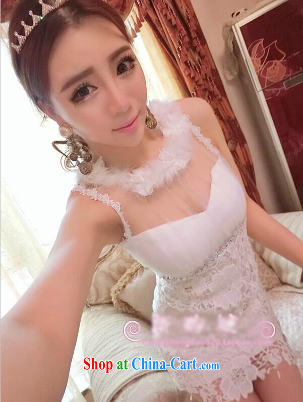 OPTIMIZED IN ACCORDANCE WITH THE 2014 sense of palace and nails Pearl Koosh lace stitching package and dress dress white are code pictures, price, brand platters! Elections are good character, the national distribution, so why buy now enjoy more preferential! Health