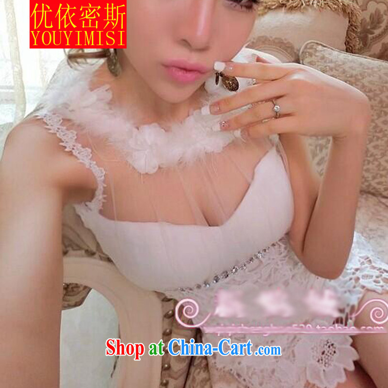 OPTIMIZED IN ACCORDANCE WITH THE 2014 sexy palace to the staple Pearl Koosh lace stitching package and dress dress white, code, and optimize according to the (YOUYIMISI), online shopping
