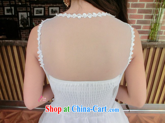 OPTIMIZED IN ACCORDANCE WITH THE 2014 New Name Yuan-fluoro Web yarn lace stitching irregular beauty dress dress dress white S pictures, price, brand platters! Elections are good character, the national distribution, so why buy now enjoy more preferential! Health