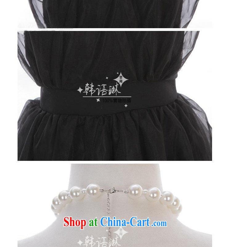 OPTIMIZED IN ACCORDANCE WITH THE 2014 new night Pearl hanging also exposed the princess shaggy Web yarn small dress dress black are code pictures, price, brand platters! Elections are good character, the national distribution, so why buy now enjoy more preferential! Health
