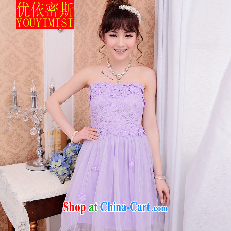 OPTIMIZED IN ACCORDANCE WITH THE 2014 new bridesmaid dress short lace small dress and sisters bows dress dress, Color Code, and optimize according to the (YOUYIMISI), shopping on the Internet