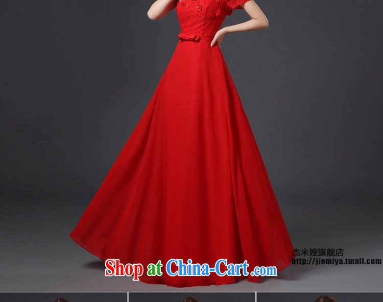 J. MIA long dress 2014 new bride wedding dress red toast serving stylish lace wiped his chest long skirt fall and winter, red XXL pictures, price, brand platters! Elections are good character, the national distribution, so why buy now enjoy more preferential! Health