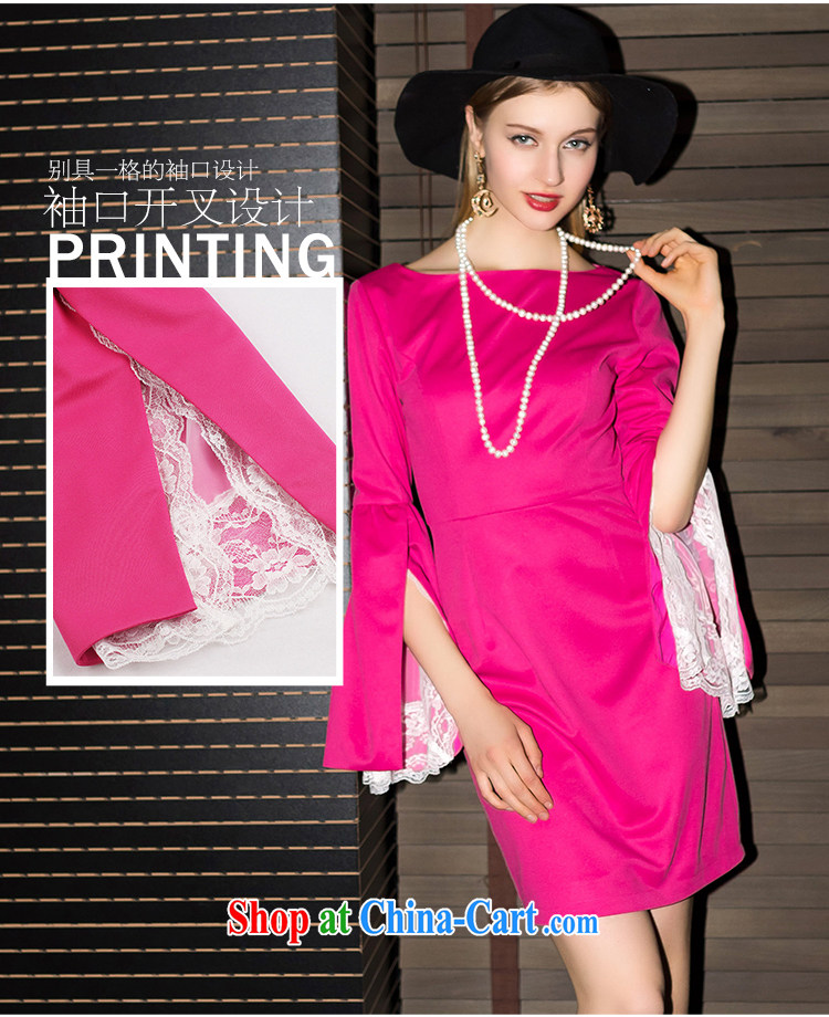 Yi Ge lire name yuan style high-end ladies elegant lace cuff dress skirt pink 6888 L pictures, price, brand platters! Elections are good character, the national distribution, so why buy now enjoy more preferential! Health