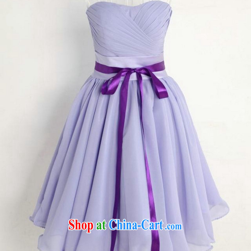 Still, 12,015 wedding dresses bridesmaid dress new purple smears chest dress YS 3749 purple L, still, and that, on-line shopping