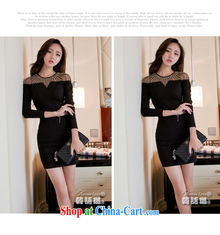 Well, the spring 2015 new European and American style Ladies Night sense of a yuan peg Pearl package and long-sleeved knitted dresses dress 379 black XL pictures, price, brand platters! Elections are good character, the national distribution, so why buy now enjoy more preferential! Health