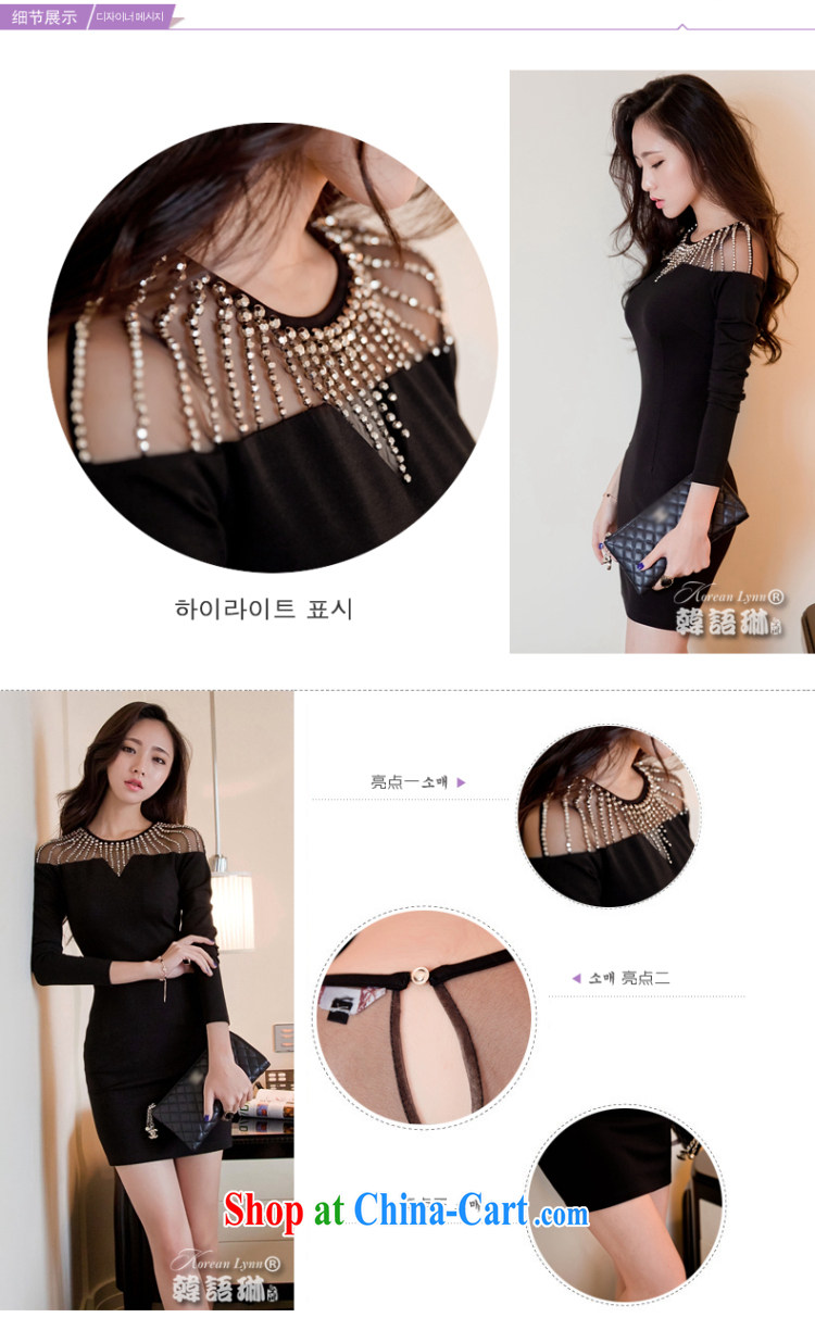 Well, the spring 2015 new European and American style Ladies Night sense of a yuan peg Pearl package and long-sleeved knitted dresses dress 379 black XL pictures, price, brand platters! Elections are good character, the national distribution, so why buy now enjoy more preferential! Health