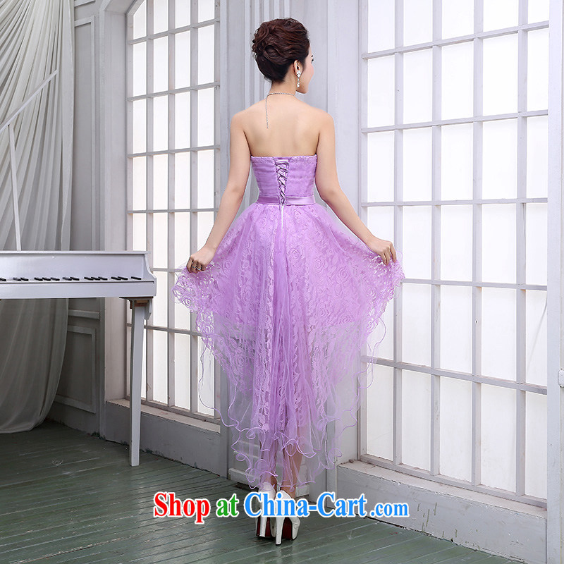 Sophie HIV than bridesmaid dress 2015 new summer bridesmaid in purple Evening Dress short banquet performances graduation dress and sisters D skirt, short before long T 14,009 - 4 XXL, than AIDS (SOFIE ABBY), online shopping