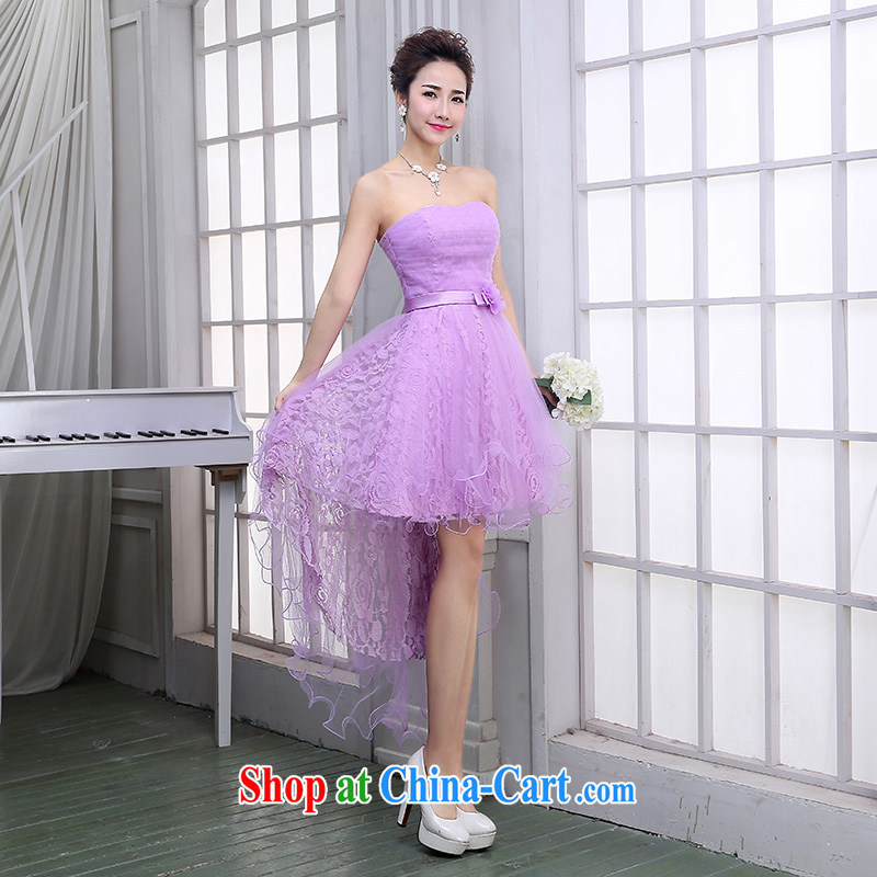 Sophie HIV than bridesmaid dress 2015 new summer bridesmaid in purple Evening Dress short banquet performances graduation dress and sisters D skirt, short before long T 14,009 - 4 XXL, than AIDS (SOFIE ABBY), online shopping