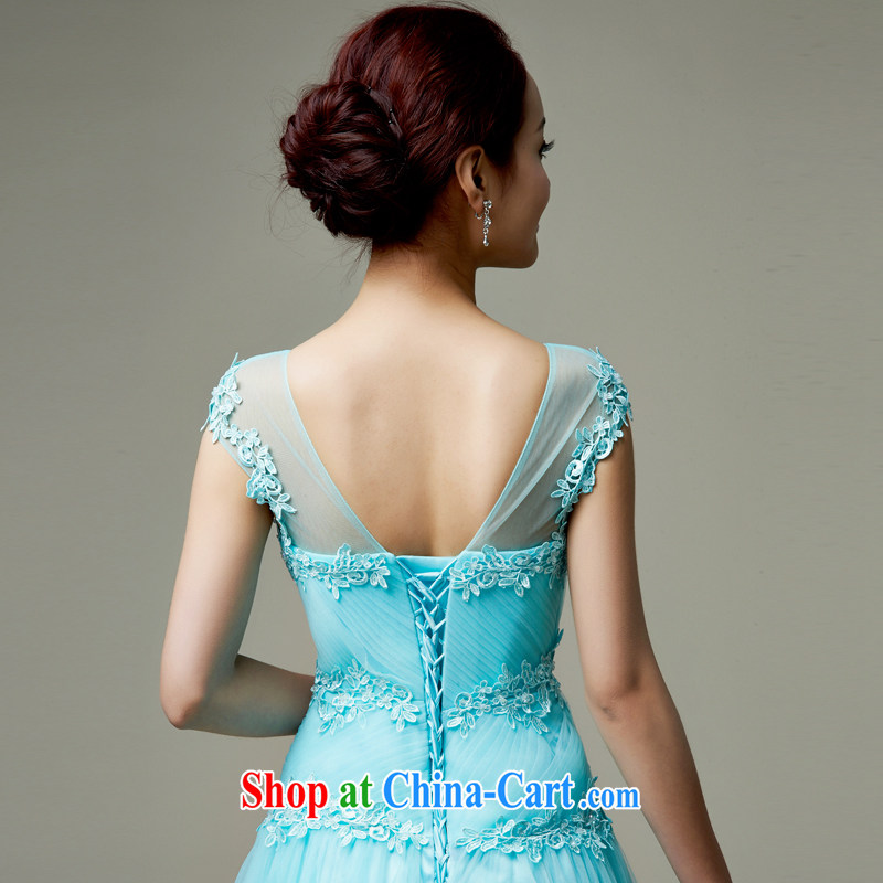 Han Park (cchappiness) 2015 New Field shoulder lace bridesmaid dress stylish beauty toasting service banquet, wedding dresses Matcha green XL, Han Park (cchappiness), online shopping