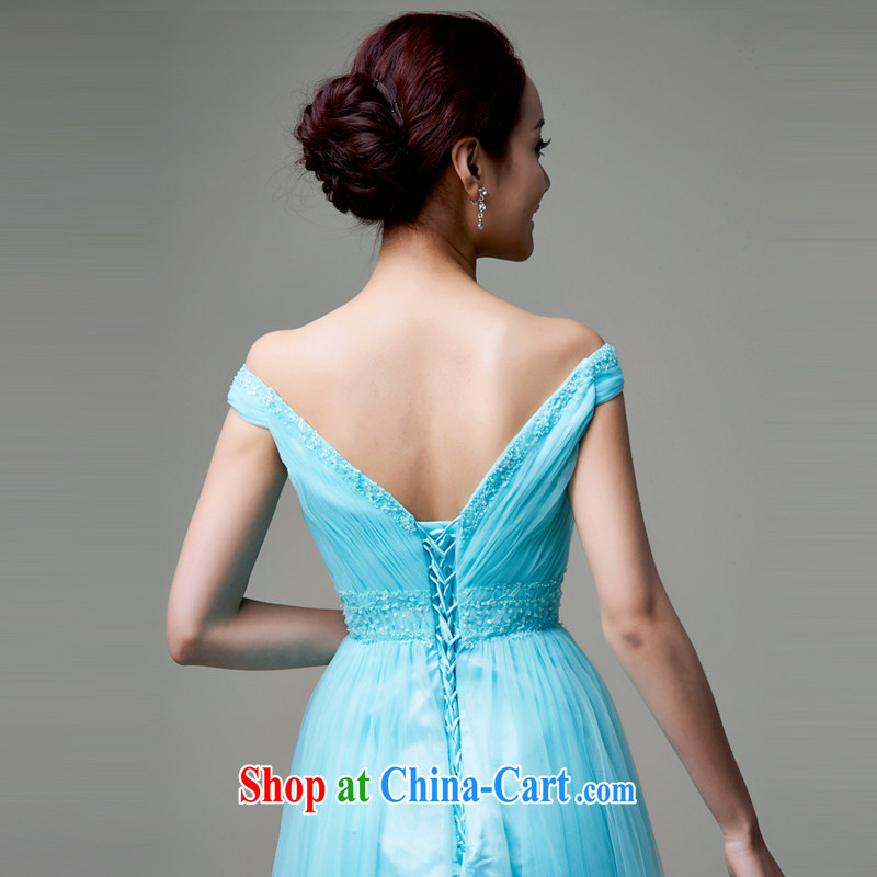 Han Park (cchappiness) 2015 new stylish card shoulder bows. sexy bridesmaid dress companies annual meeting banquet dress green XXL, Han Park (cchappiness), online shopping