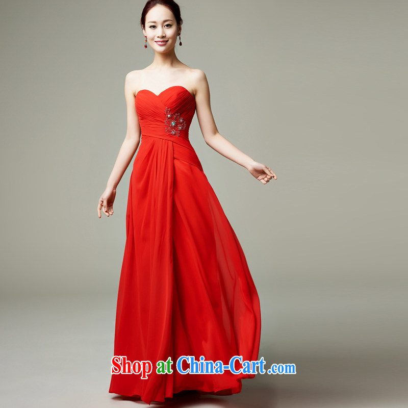 Han Park (cchappiness) 2015 new stylish bows. long skirt wiped his chest bridesmaid dress Companies Meet annual dress red XXL lightning shipping, in the Han and Park (cchappiness), online shopping