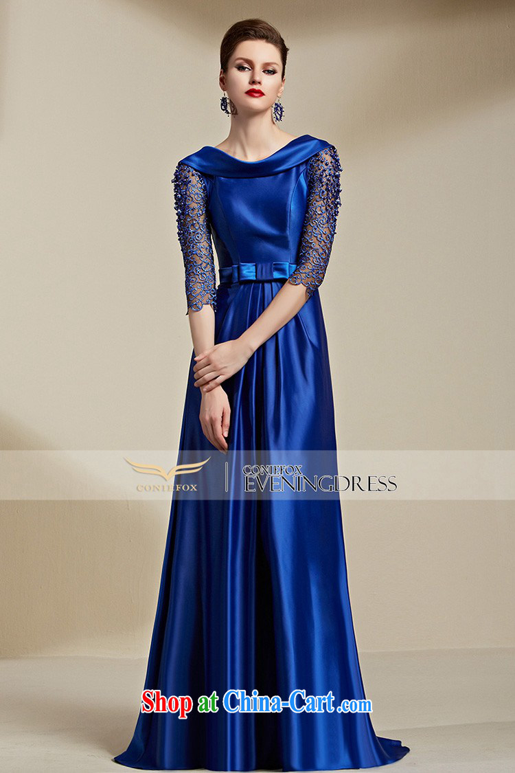 Creative Fox Evening Dress 2015 new stylish blue cuff in banquet dress long dress annual meeting moderator toast dress dress evening dress 30,816 blue L pictures, price, brand platters! Elections are good character, the national distribution, so why buy now enjoy more preferential! Health