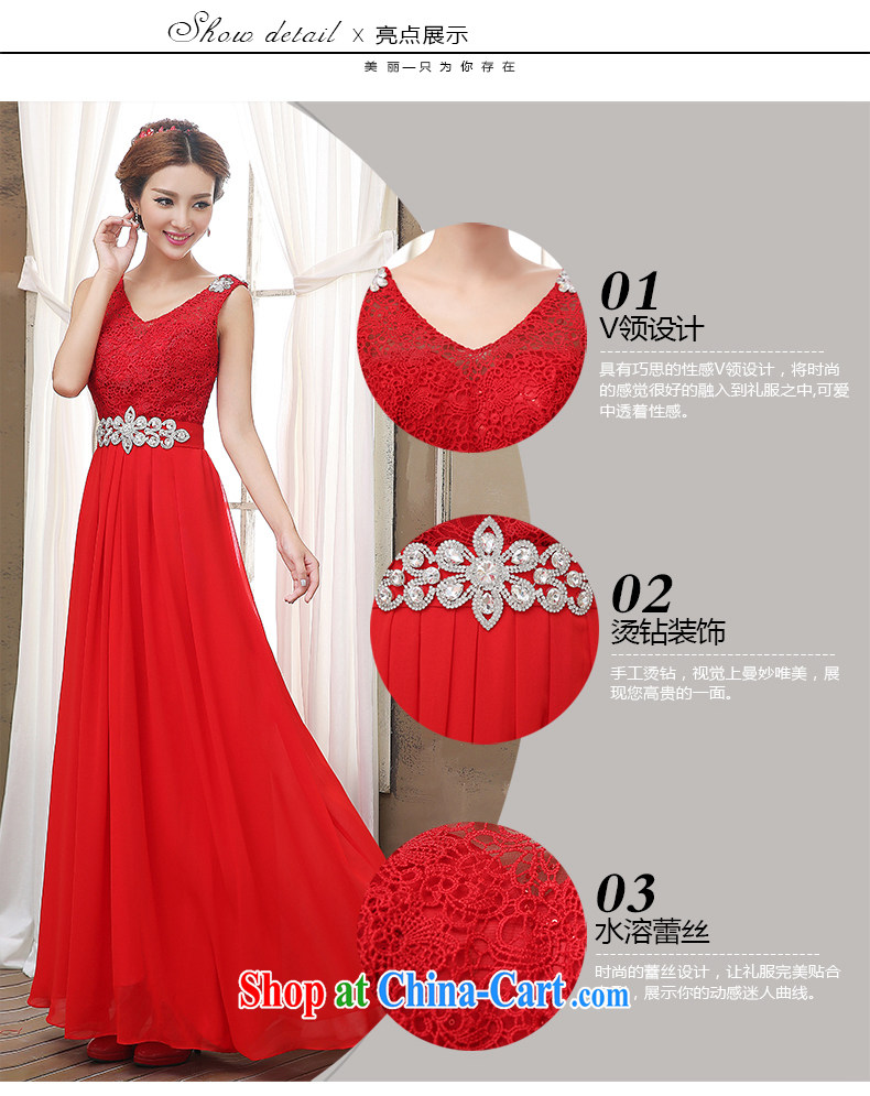 2015 new dress uniform toast marriages High red evening dress long wedding bridesmaid clothing girls purple L pictures, price, brand platters! Elections are good character, the national distribution, so why buy now enjoy more preferential! Health