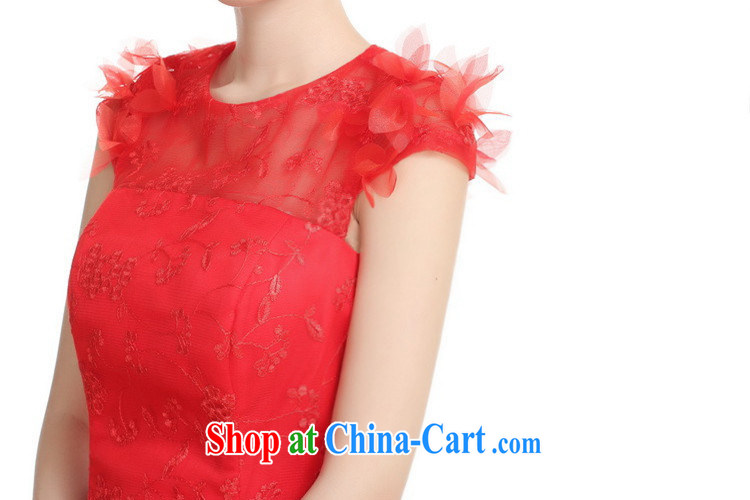Iraq is still good, bridal bridesmaid wedding toast small dress double-shoulder lace dinner show the dress red XXL pictures, price, brand platters! Elections are good character, the national distribution, so why buy now enjoy more preferential! Health