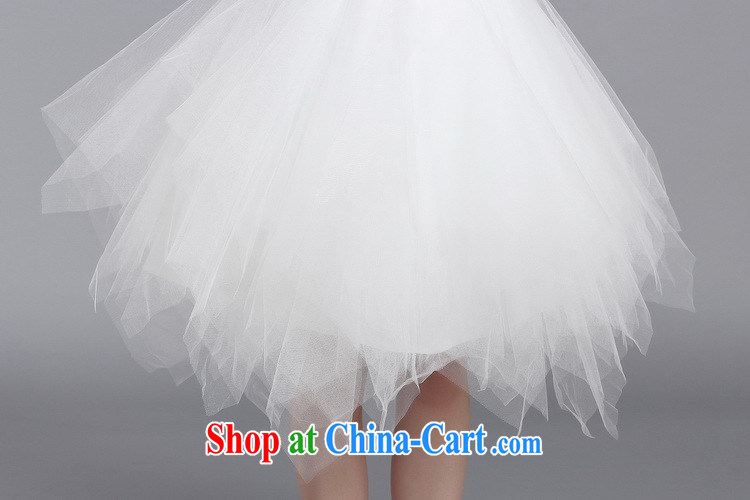 Iraq is still good, female Princess small dress short shaggy dress wedding bridal bridesmaid toast small dress white XXL pictures, price, brand platters! Elections are good character, the national distribution, so why buy now enjoy more preferential! Health