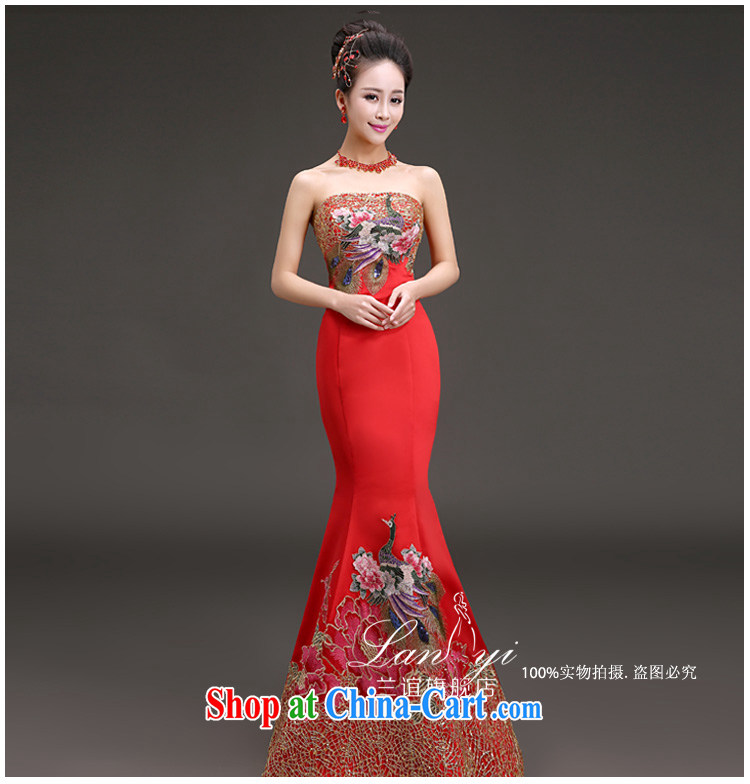 (Quakers) estimated 2015 bridal toast serving Korean wiped chest crowsfoot show banquet dress red with the annual service royal blue Tail XXL code waist 2.3 feet pictures, price, brand platters! Elections are good character, the national distribution, so why buy now enjoy more preferential! Health