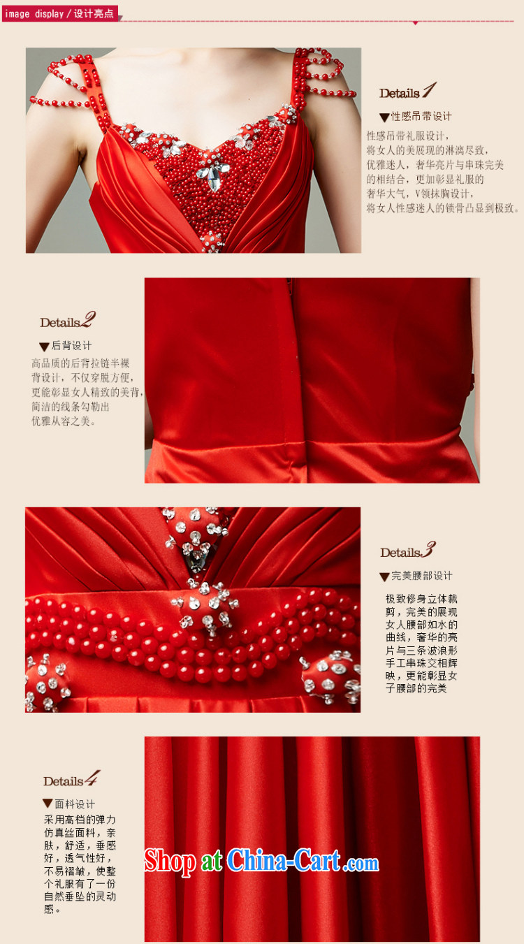 Han Park (cchappiness) 2015 new sense of water-beads straps bridal toast. bridesmaid dresses annual banquet dress red XXL lightning shipping pictures, price, brand platters! Elections are good character, the national distribution, so why buy now enjoy more preferential! Health