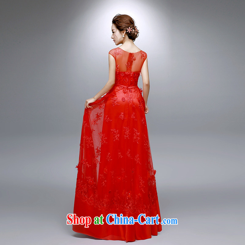 Dream of the day red wedding dresses summer 2015 new bride toast Service Annual Meeting banquet dress 8019 red L 2.1 feet around his waist, and dream of the day, shopping on the Internet