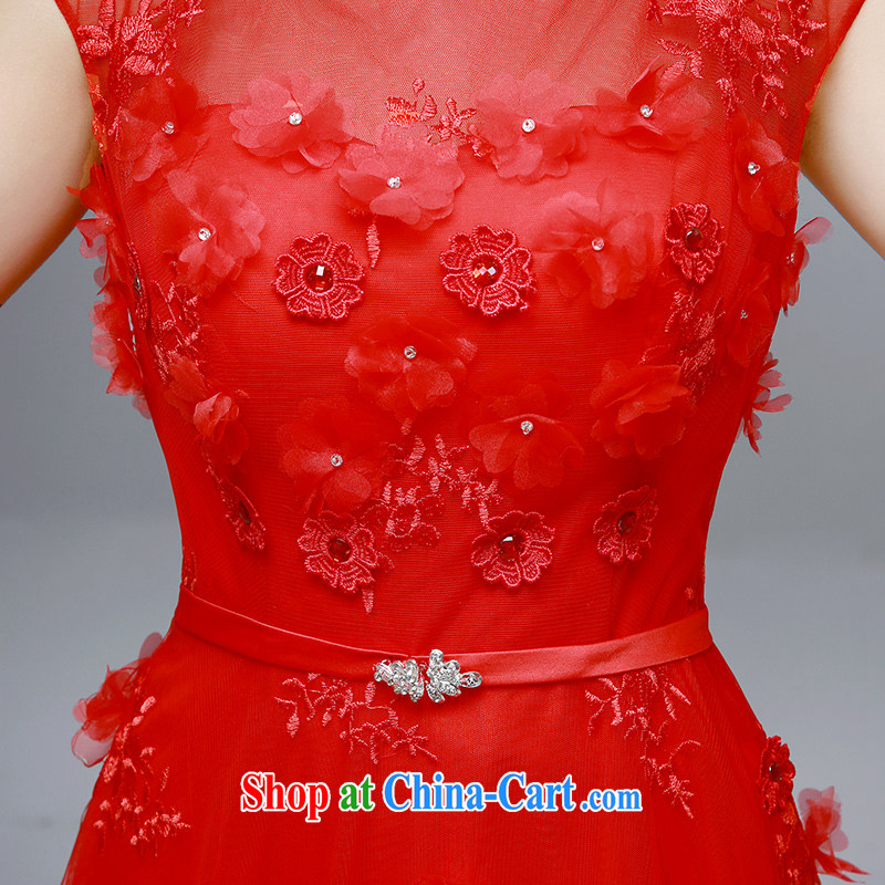 Dream of the day red wedding dresses summer 2015 new bride toast Service Annual Meeting banquet dress 8019 red L 2.1 feet around his waist, and dream of the day, shopping on the Internet