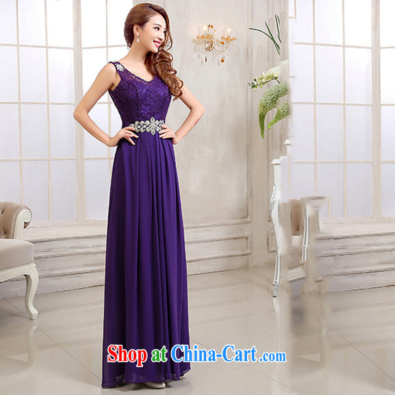 There is a evening dress long, cultivating their bows marriages red bridesmaid clothing DH 6970 purple L, yet, and that, on-line shopping
