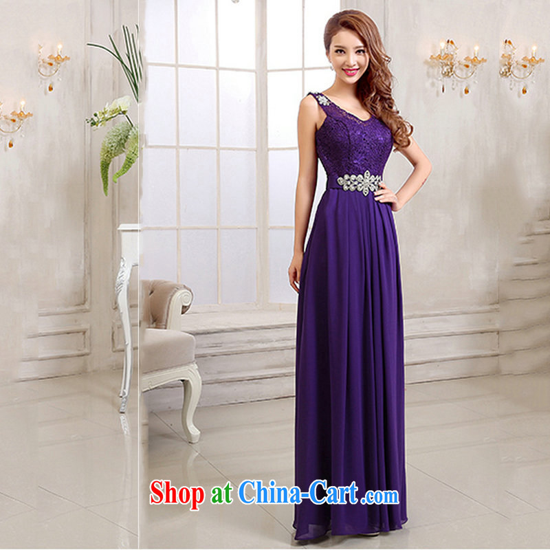 There is a evening dress long, cultivating their bows marriages red bridesmaid clothing DH 6970 purple L, yet, and that, on-line shopping