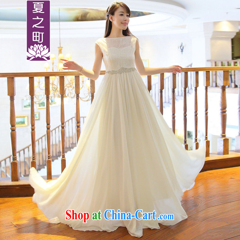 Summer 2015 Japanese Foreign Minister Nobutaka Machimura New Beauty nails Pearl water drilling fairy long skirt bridesmaid toast dinner small gift as well as limited-edition 1009 L picture color L, summer-machi, shopping on the Internet