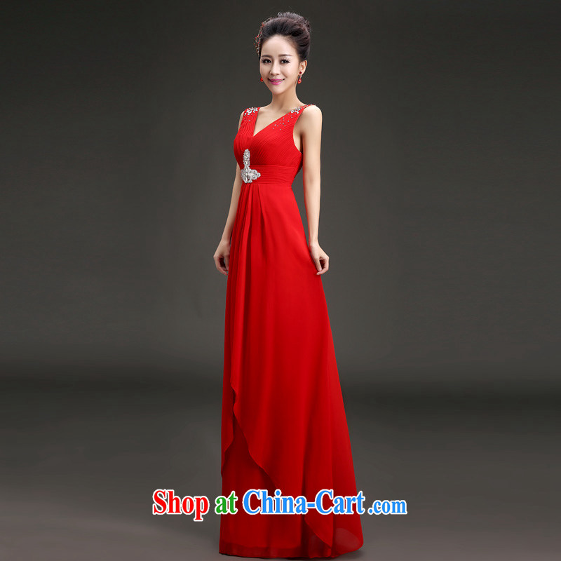 (Quakers, 2015 bridal toast dress Korean version the Annual Dinner Show new dresses, dress, the ceremony XL code waist 2.2 feet, and friends (LANYI), shopping on the Internet