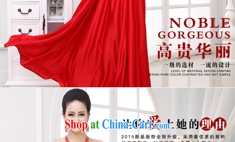 Beautiful ornaments dress 2015 new wedding wedding bridal wedding toast serving stylish erase chest diamond jewelry Evening Dress red long dress XXL pictures, price, brand platters! Elections are good character, the national distribution, so why buy now enjoy more preferential! Health