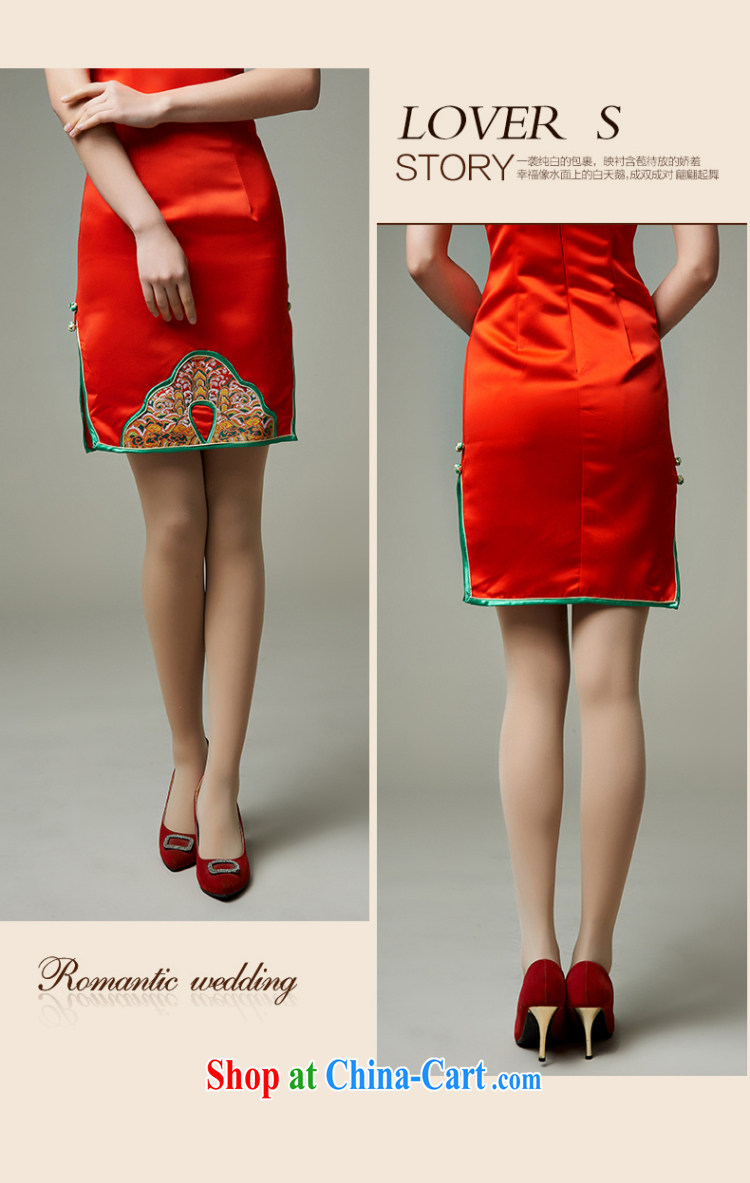 Han Park (cchappiness) 2015 new chinese red short hospitality service annual dress bridal toast dress red XXXL (chest 96 waist 80 and 99) pictures, price, brand platters! Elections are good character, the national distribution, so why buy now enjoy more preferential! Health