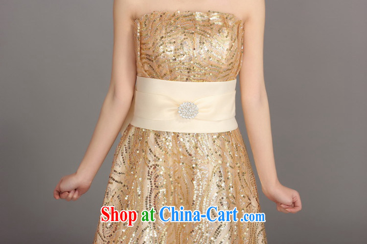 There's a dress wedding toast Service Bridal dress winter clothing fashion dresses long bridesmaid dress female DH 3413 champagne color L pictures, price, brand platters! Elections are good character, the national distribution, so why buy now enjoy more preferential! Health