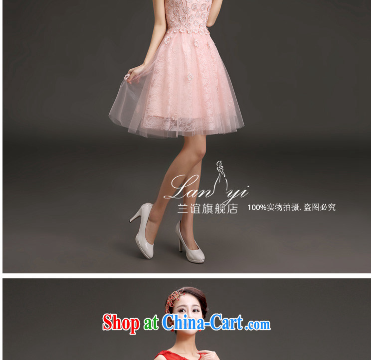 (Quakers) estimated 2015 new bridal dresses Korean word small shoulder dress bridesmaid performances banquet dress short skirt red XL code waist 2.2 feet pictures, price, brand platters! Elections are good character, the national distribution, so why buy now enjoy more preferential! Health