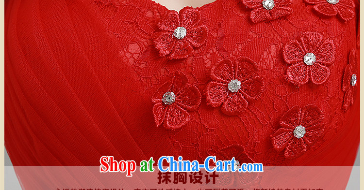 Beautiful ornaments 2015 New Red erase chest bridal dresses short bridesmaid marriage with his toast with small dress red XXL pictures, price, brand platters! Elections are good character, the national distribution, so why buy now enjoy more preferential! Health