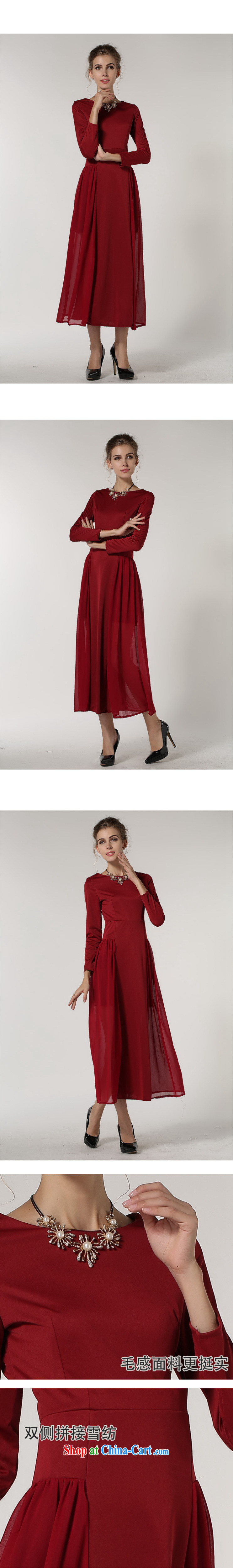 Land is the Yi 2015 spring and summer, the United States and Europe go Soo stylish atmosphere. The waist stitching snow woven dragging long skirt red bridal gown dress Evening Dress dress dress wine red XL pictures, price, brand platters! Elections are good character, the national distribution, so why buy now enjoy more preferential! Health