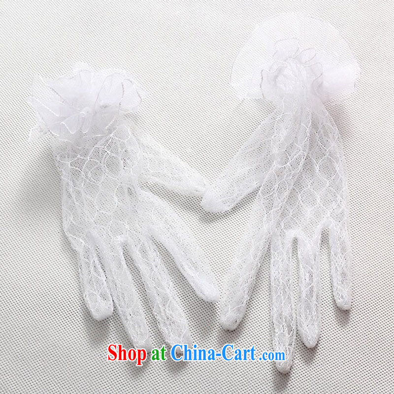 Shallow end (QM) wedding dresses white gloves sunscreen Web yarn gloves dress with short gloves JK 1001 - 1 white, code, light, and shopping on the Internet