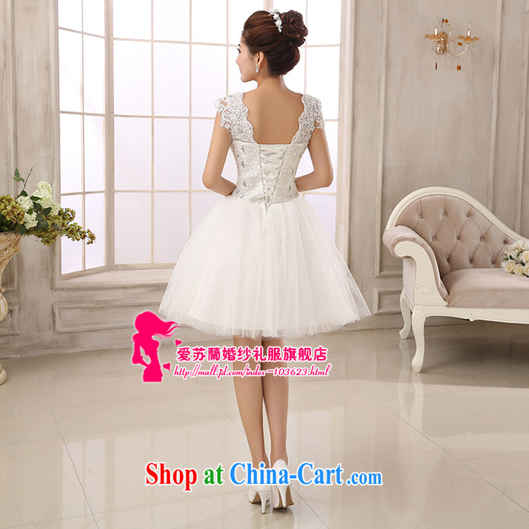 New short dress double shoulder strap lace dress bridal short dress bride small dress wedding bridesmaid dresses simple white XXXL pictures, price, brand platters! Elections are good character, the national distribution, so why buy now enjoy more preferential! Health