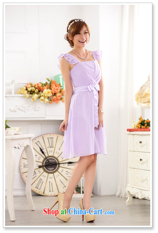 Shallow end (QM) short bridesmaid clothing light shoulder sister banquet purple evening dress dresses thick MM the dress code 9827 JK C - 1 purple XXXL pictures, price, brand platters! Elections are good character, the national distribution, so why buy now enjoy more preferential! Health