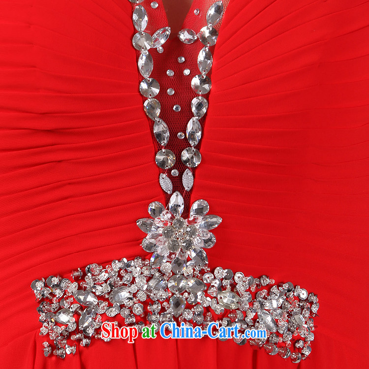 New dual-shoulder dress Princess wedding V collar red bridal replacing bridesmaid marriage serving toast dress red XXXL pictures, price, brand platters! Elections are good character, the national distribution, so why buy now enjoy more preferential! Health
